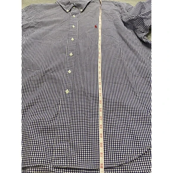 Polo Ralph Lauren Size XL Blake Button Down Shirt Purple Check Red Pony - Picture 6 of 9